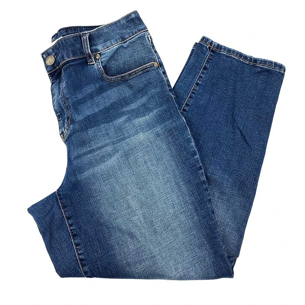 Lane Bryant Dark Wash High-Rise Girlfriend Straight Jeans | Women’s 12